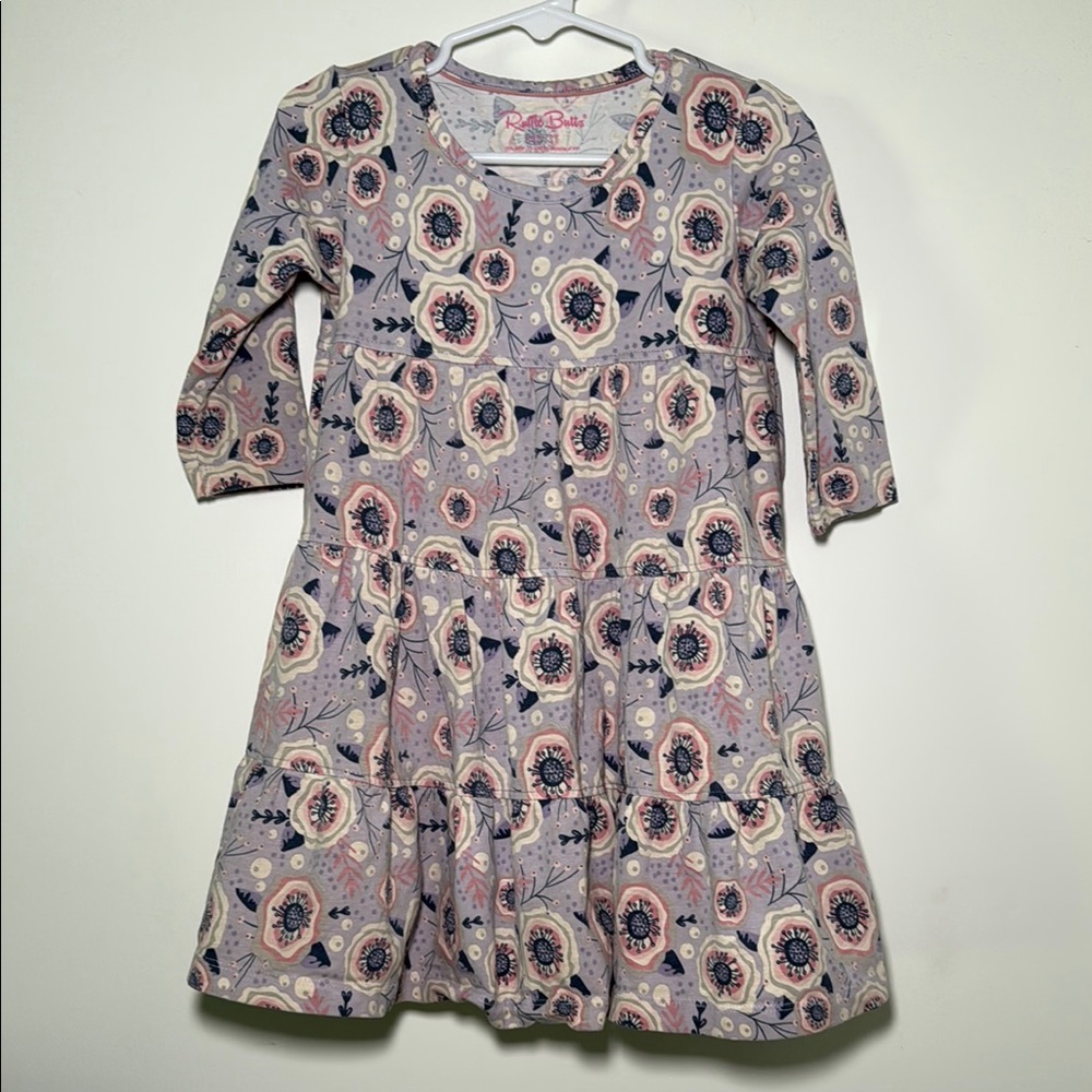 Ruffle Butts Floral Toddler Girl‎ Fall Dress Size 3T